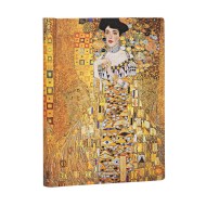 Klimt’s 100th Anniversary – Portrait of Adele Midi Lined Hardcover Journal (Elastic Band Closure)
