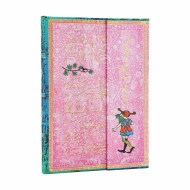 Astrid Lindgren, Pippi Longstocking (Embellished Manuscripts Collection) Midi Lined Hardcover Journal (Wrap Closure)