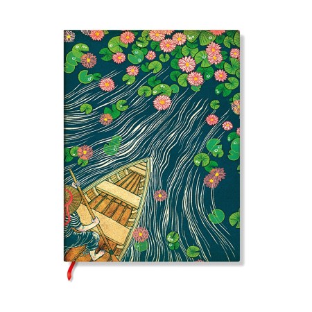 Lotus River (Living with Yuko) Mini Lined Softcover Journal (Elastic Band Closure)