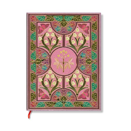 Mimosa (Poetry in Bloom) Mini Lined Softcover Journal (Elastic Band Closure)