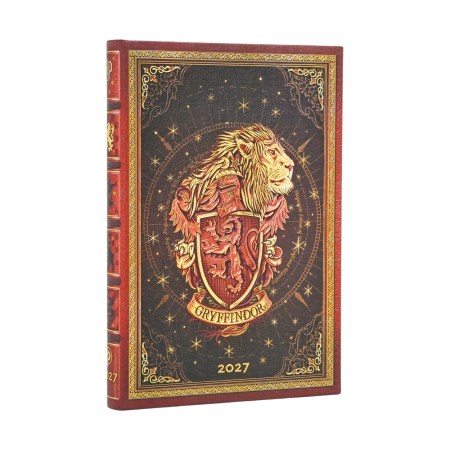 2027 Gryffindor Diary (Harry Potter Collection) Mini 12-Month Hardcover Dayplanner (Elastic Band Closure) Verso