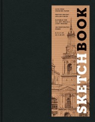 Sketchbook 8.5 x 11″ Black Hardcover Mixed Media Sketchbook for Drawing