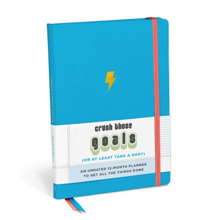 Crush Those Goals Undated Planner and Weekly Agenda Notebook