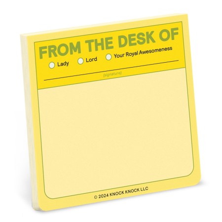 From the Desk Of Sticky Note
