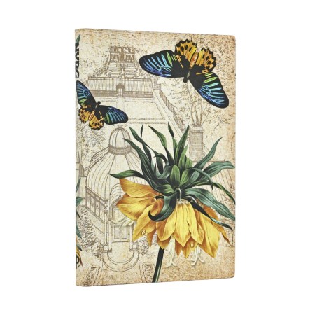 Golden Fritillaria Mini Unlined Softcover Journal (Elastic Band Closure)