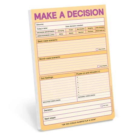 Make a Decision Pad (Pastel Version)