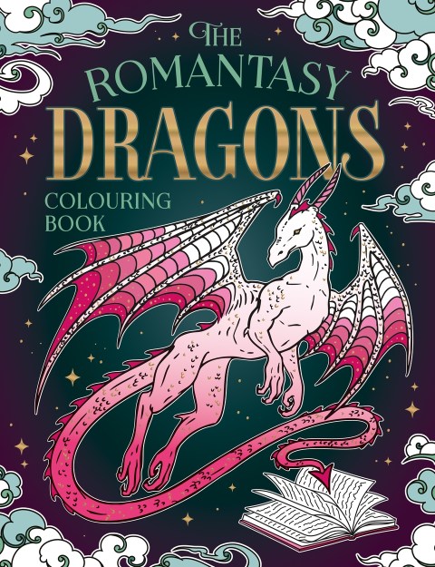 The Romantasy Dragons Colouring Book