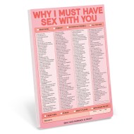 Why I Must Have Sex With You Checklist Pad