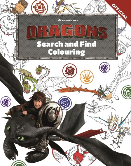 DreamWorks Dragons: Search and Find Colouring Book